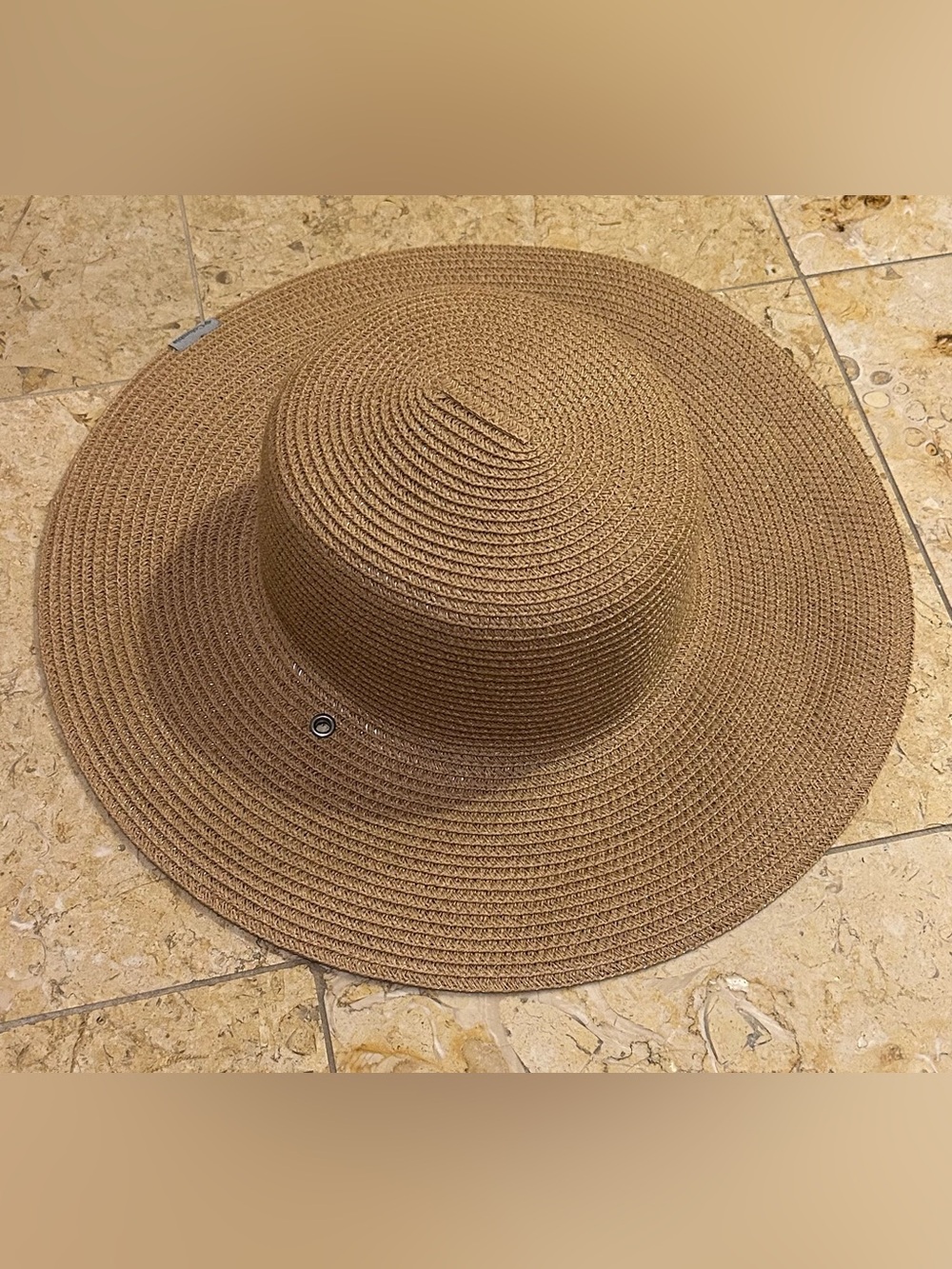 Columbia Women’s Global Adventure Packable Straw Sun Hat L/XL Natural Tan EUC